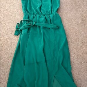 Forever 21 Teal Chiffon Dress